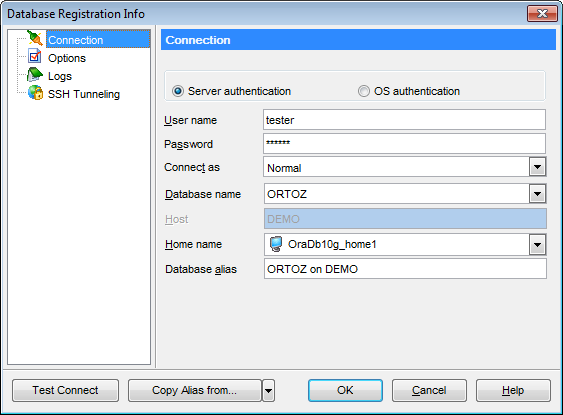 hs3251 - Editing connection properties