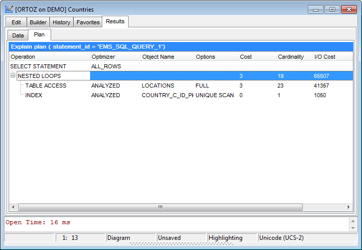 hs3340 - Query Plan