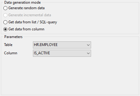 BOOLEAN field parameters - Mode - Field