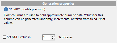 Float field parameters