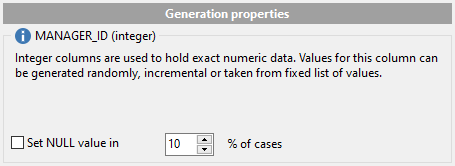 Integer field parameters