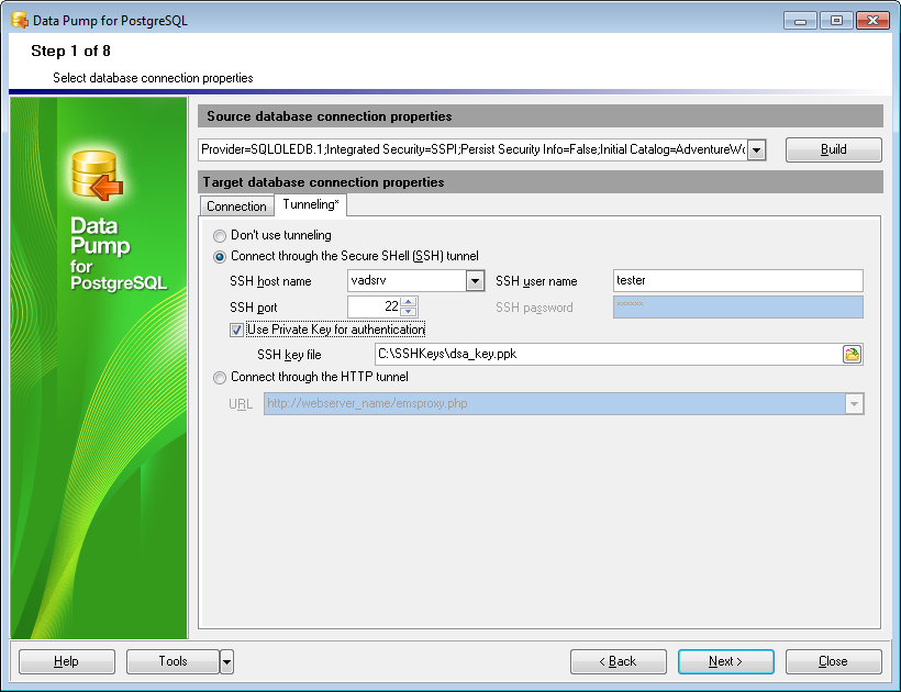 Step 1 - SSH tunneling options