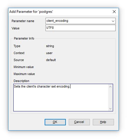 Appendix - Add parameter