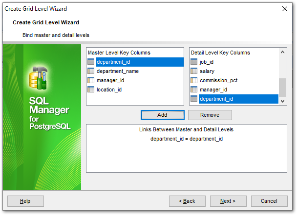 Create Grid Level - Binding master and detail levels