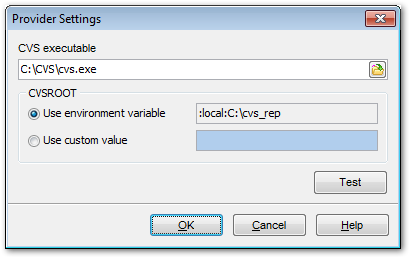 Provider settings - CVS