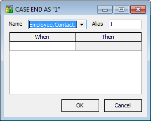 Query Builder - Setting output fields - CASE