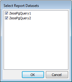 Report Designer - Selecting datasets