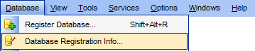 menuDatabaseRegistrationInfo