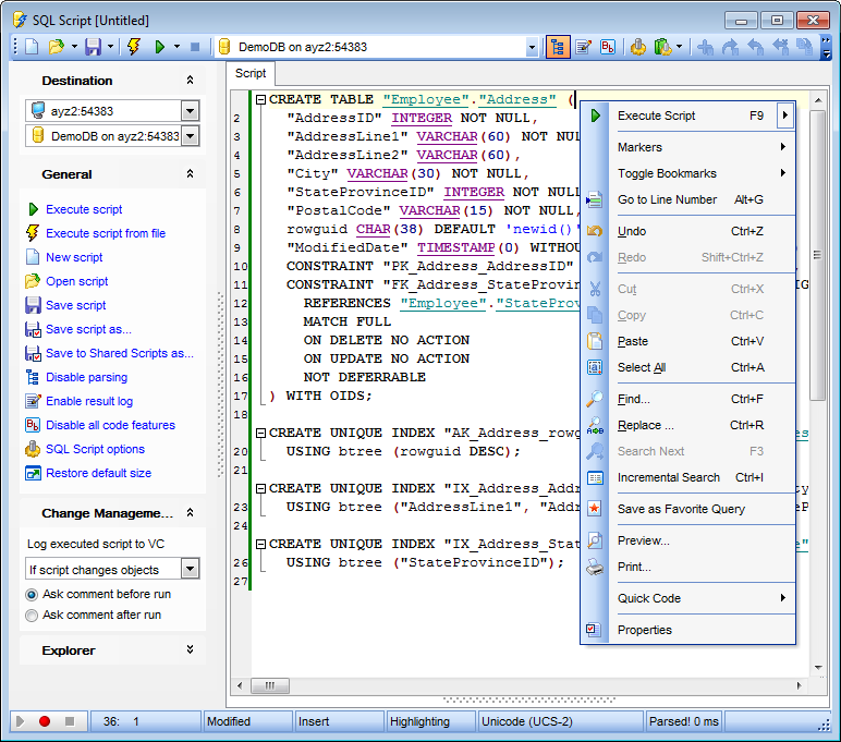 Postgresql sql reference