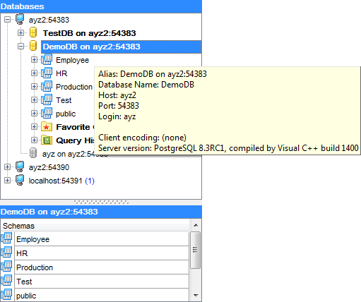 hs3130 - Viewing brief DB info