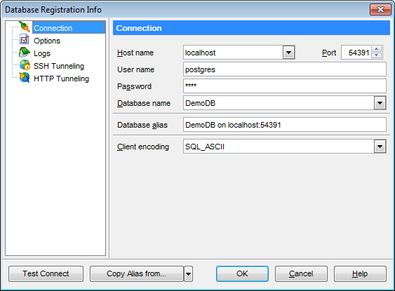 hs3251 - Editing connection properties