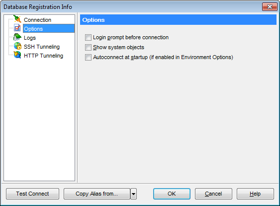 hs3252 - Setting database options