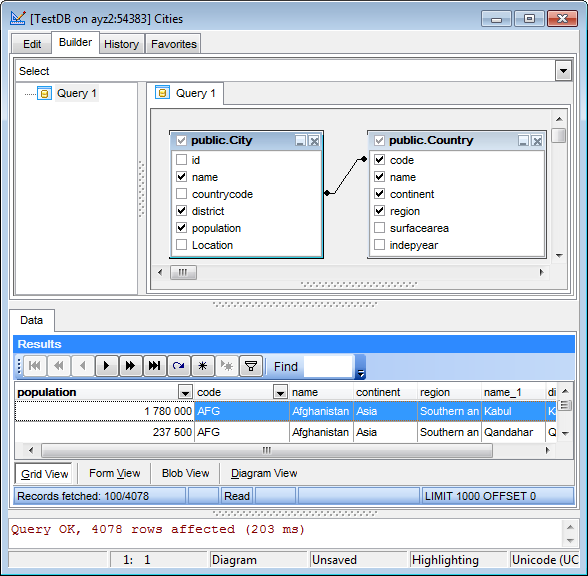 hs3328 - Query execution