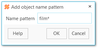 add object name pattern