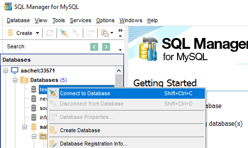 EMS SQL Manager for MySQL