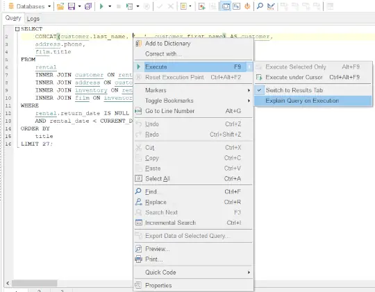 Advanced PostgreSQL SQL query builder with code completion and formatting
