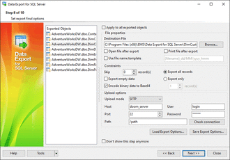 Setting common options