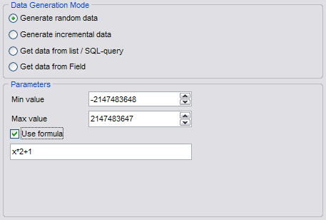 Integer field parameters