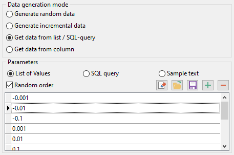 Float field parameters