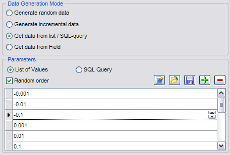 Float field parameters