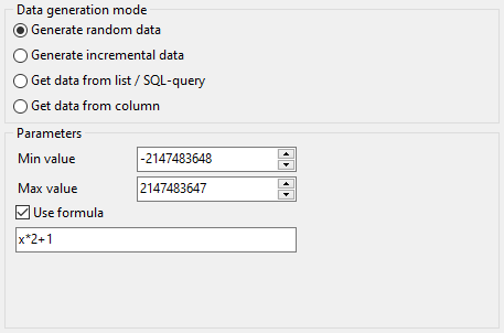 Integer field parameters