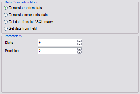 Float field parameters