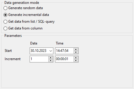Date field parameters