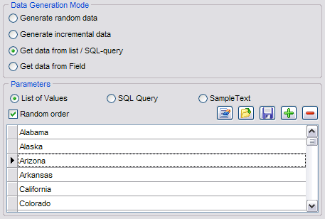String field parameters