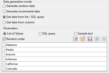 String field parameters