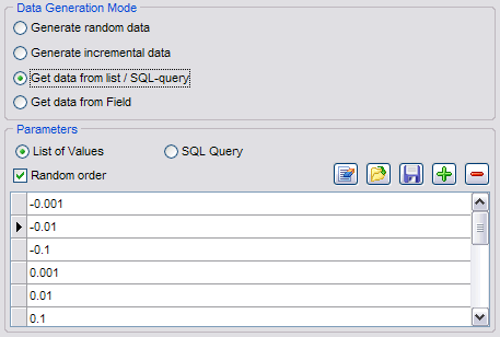 Float field parameters