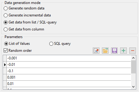 Float field parameters