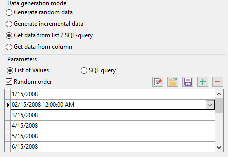 Date field parameters