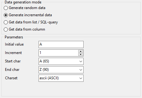 String field parameters