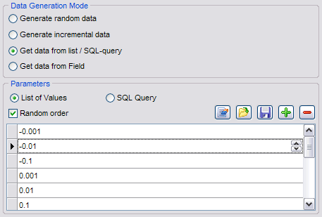 Float field parameters