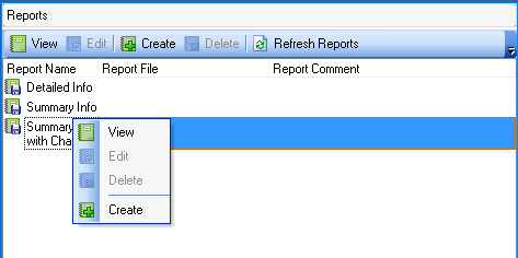 Tools for reports management