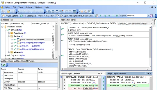 EMS Database Comparer for PostgreSQL